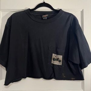 Harley Davidson cropped tshirt